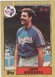 1987 Topps Baseball Cards      444     Jeff Russell
